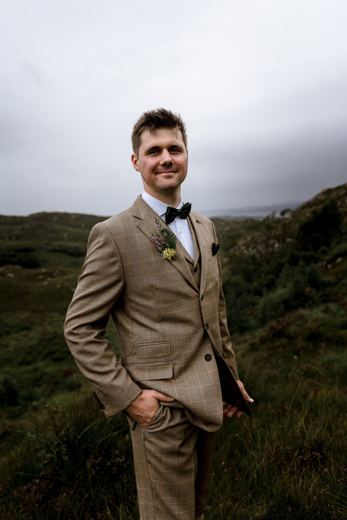 Eloping to scotland in a suit